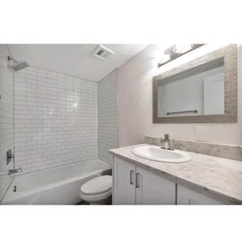 White quartz countertops